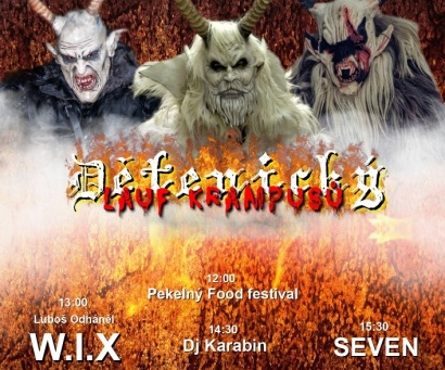 PRŮVOD KRAMPUS ČERTŮ A PEKELNÝ FOOD FESTIVAL